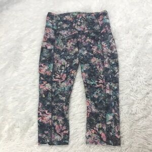Lululemon Fast & Free Crop II *Nulux 19" Dappled Daze Multi